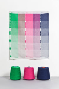 Index Collection – Tea Towel – Green Multitone