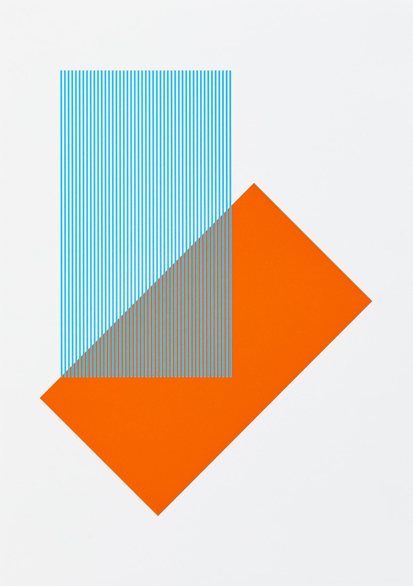 Solids & Strokes – Small – Orange & Light Blue
