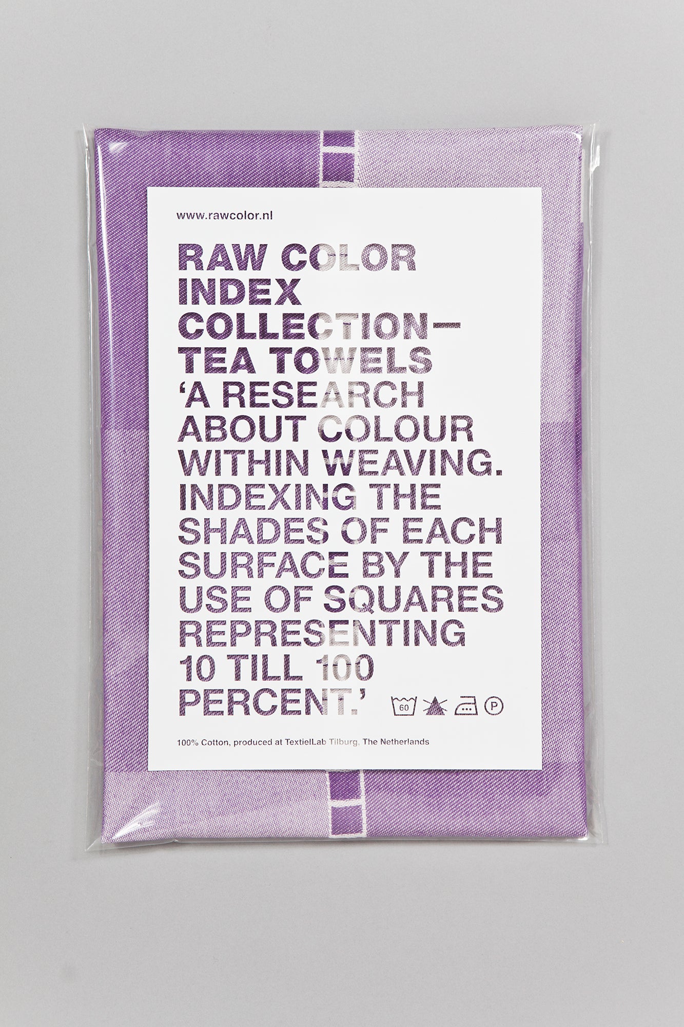 Index Collection – Tea Towel – Purple Monotone
