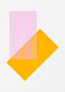 Solids & Strokes – Small – Yellow & Bright Pink