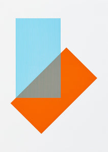 Solids & Strokes – Small – Orange & Light Blue