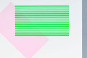 Solids & Strokes – Small – Light Pink & Bright Green
