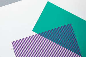 Solids & Strokes – Small – Teal & Purple